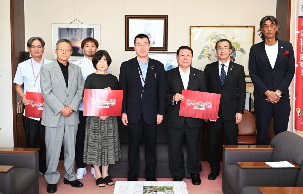 新シーズン前に吉野ヶ里町を訪問　伊東町長「できる限り支援」