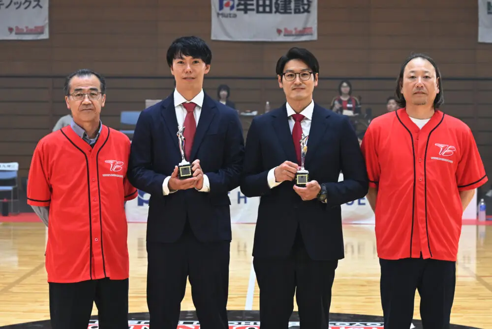 田中大、八巻の元選手2人に功労賞　リーグH 11シーズンの活躍評価