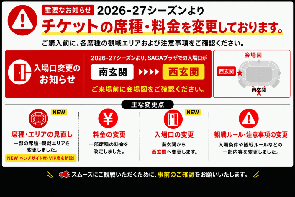 距離感バグる「ベンチサイド席」新設　新シーズンホーム戦 客席4種類に　入場口も変更